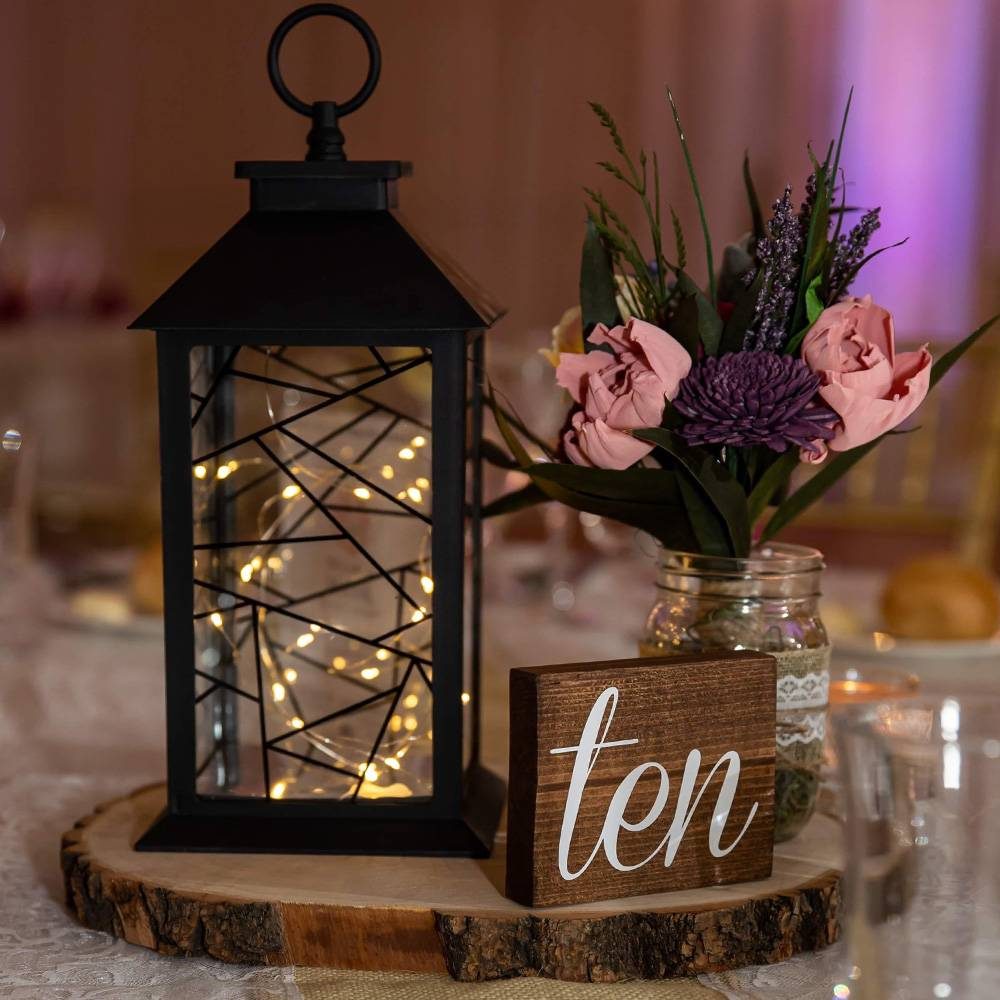 rose gold lantern fairy lights