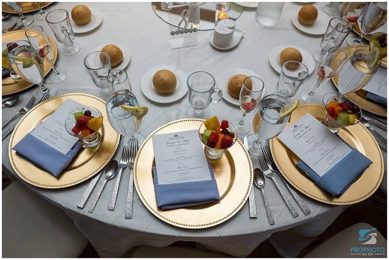 Menu Card Napkin Fold Falls Manor Catering